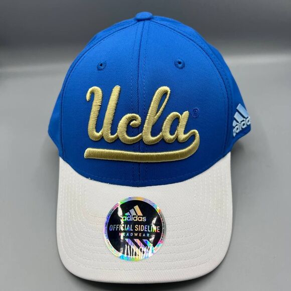 UCLA Bruins Hat Men Large-Extra‎ Large Blue White Adidas Stretch Fitted Cap L-XL - Picture 1 of 8